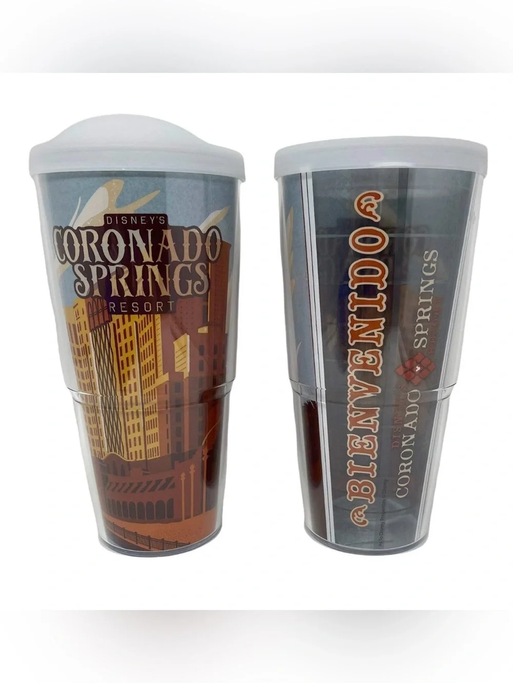 Disney World • Coronado Springs Beinvenido Tervis Tumbler Cup with Lid • Retired